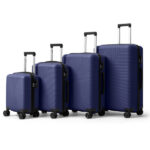 Non-TSA customs lock 4-in-1 PP trolley case, 16in, 20in, 24in, 28in PP, navy blue - Image 20