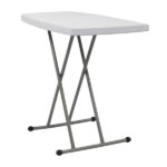 Replace 59374361 76*50*70.5cm Liftable Garden Plastic Table White - Image 3