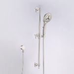 ‌6-Setting Handheld Shower Combo with Slide Bar & Pause Switch (Chrome)