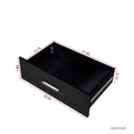 6 Drawer Double Dresser for Bedroom, Wide Storage Cabinet for Living Room Home Entryway, Black - Image 2