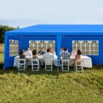 Same Code 25767482 10'x30' Outdoor Party Tent with 8 Removable Sidewalls, Waterproof Canopy Patio Wedding Gazebo, Blue - Image 17