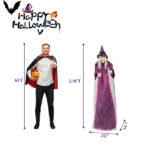 71in Life Size Hanging Witch Talking Halloween Everyday Decoration - Image 18