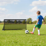 40" Portable Folding Soccer Goal (Size S, Black) - Heavy-Duty Metal Frame, Tear-Resistant PE Net - Image 3