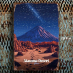 CIFbuy 1pc Chile Atacama Desert Night Sky Metal Wall Sign, Aged Vintage Iron Sheet With Stars & Terrain, 8x12 Inch 2D Flat Decor For Ho TikTok, TikTok, eet With Stars & Terrain Self-pickup Logiopics - Image 3