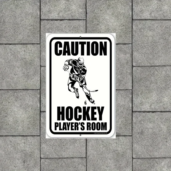 CIFbuy Vintage Ice Hockey Player Metal Wall Decor Iron Plaque For Game Room Man Cave (TikTok, temu pick-up service)