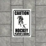 CIFbuy Vintage Ice Hockey Player Metal Wall Decor Iron Plaque For Game Room Man Cave (TikTok, temu pick-up service)