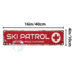 CIFbuy Jackson Hole Ski Patrol Wyoming Aluminum Sign Waterproof Dustproof Vintage Wall Decor (TikTok, temu pick-up service) - Image 2