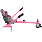 Hoverboard Seat Attachment Go-Kart,Fits 6.5" 8"10" Hoverboards,Sturdy Adjustable Off-Road Frame,Hover Cart for Family Fun,not include Hoverboard,Pink - Image 3