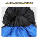 Rectangular Heated Sleeping Bag, Lightweight Sleeping Bag with Multi USB Powered Heating Pads, Waterproof Compact Envelope Sleeping Bag for Backpacking Hiking, Blue - Image 9