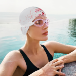 2pcs Silicone Swim Cap for Women Men, High Elasticity Comfortable Non-Slip Swimming Cap for Girls & Boys, Durable Waterproof Swim Hats for Long and Short Hair, Keep Hair Dry - Image 2