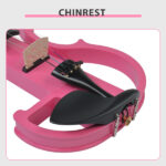 Full Size 4/4 Bunnel Edge Electric Silent Violin with Case Bow Rosin Headphone Connecting Line Pink - Image 10