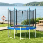Multi-Color 12FT Trampoline Spring Pad – Safety Replacement Cover, Waterproof & Tear Resistant, No Pole Holes, All Weather Trampoline Part Only trampoline replacement mat - Image 6