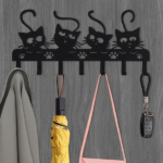 CIFbuy Creepy Black Cats Wall - Mounted Key Holder with 7 Hooks and Adorable Halloween Cat Designs - Ideal Spooky Home Decor.Utility Hooks-CIF BUY(TikTok/temu self-pickup orders) - Image 20