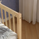Vertical Fence Wood Painted Pine Toddler Bed with Bottom Drawer and Side Car Bed - Image 20