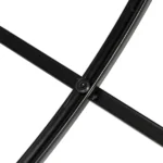 Same Code 13962533 Artisasset 2 Layers 5mm Thick Tempered Glass Countertops Round Wrought Iron Coffee Table Black - Image 14