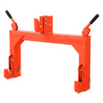 3 Pt Quick Hitch Adapter For Category 1 & 2 W/ Adjustable Bolt Tractor 3000lb,Orange - Image 8