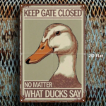 CIFbuy 1PC Cartoon Duck Head Metal Sign 8x12 Inch" Vibrant Color Character Art Plaque, Waterproof Rustproof Wall Decor, Plaque, Waterproof Rustproof Wall Decor, Easy Mount 8x12 Inch, VikTok, 8x12 Inch, VikTok, t Self-pickup Logiopics - Image 3