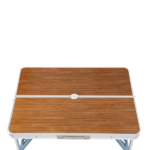 Same Code 44641025 136*85.5*67cm 50kg Aluminum Alloy Table And Chair One Piece Camping One Piece Table And Chair Wood Grain Color - Image 19