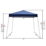 8*8ft Portable Home Use Waterproof Folding Tent Blue - Image 67