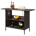 Modern Stylish And Beautiful Bar Table Brown Gradient - Image 10