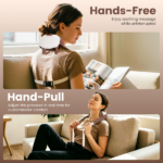 Adjustable Strap Neck Massager, 3 Intensity 2 Heat Levels Cordless Deep Tissue Massager for Neck Shoulder Back, Travel Office Home Use - Image 10