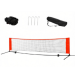 10ft Portable Multi-Sport Net Set - Soccer Tennis/Pickleball/Badminton/Mini Tennis with Sideline for Training Red Includes Storage Bag - Image 2