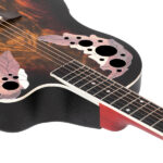 Don’t sell on Amazon 41 inch Full-Size Cutaway Acoustic-Electric Guitar Grape Voice Hole Spruce Top Round Back Sunset Color - Image 10