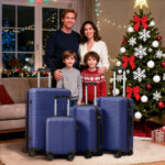 Non-TSA customs lock 4-in-1 PP trolley case, 16in, 20in, 24in, 28in PP, navy blue - Image 17