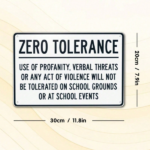 CIFbuy Metal Tin Sign, No Profanity Or Violence Warning" Decor, Waterproof Rustproof 2D Flat Plaque, 2D Flat Plaque, 8x12In Garage Wall A Violence WarnikTok, Violence WarnikTok, t Self-pickup Logiopics - Image 3