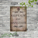 CIFbuy 1pc Vintage Scottish Gaelic 2D Flat Metal Wall Sign, Sign, DINNA FASH Rustic Distressed Tin Plaque, Keep Calm Cultural Home Decor, Keep Calm Cultural Home Decor, 12x ikTok, ikTok, n Plaque, Keep Calm Cultural Home Decor Self-n,ckup Logiop12xressed