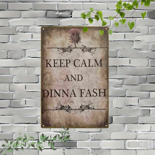 37bc11f3-550c-447b-8a63-0f2d325bf7a0.png CIFbuy 1pc Vintage Scottish Gaelic 2D Flat Metal Wall Sign, Sign, DINNA FASH Rustic Distressed Tin Plaque, Keep Calm Cultural Home Decor, Keep Calm Cultural Home Decor, 12x ikTok, ikTok, n Plaque, Keep Calm Cultural Home Decor Self-n,ckup Logiop12xressed - Image 1