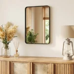 Anti-Fog Bathroom Wall Mirror – 20" x 28" Shatterproof Mirror with Rectangular Metal Frame, Black (Shipment from Walmart)