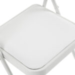 Old Code 33292149 4pcs Elegant Foldable Iron & PVC Chairs for Convention & Exhibition White - Image 19