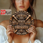 CIFbuy 1pc Heavy-Duty Aluminum Firefighter Wall Plaque, Fire Department Emblem With Maltese Cross & Fire Truck Helmet, Volunteer Fire D TikTok, TikTok, lem Self-pickup Logiopics - Image 6