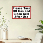 CIFbuy Vintage Metal Iron Sign 8x12 Inch Waterproof Retro Decor Plaque For Gas Grill Kitchen Restaurant 2D Flat Warning Wall Art TikTok, TikTok, t Self-pickup Logiopics - Image 5