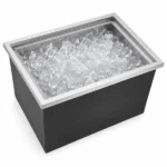 Drop-In Ice Chest, Stainless Steel Ice Storage Box with Lid and Drain Hose, Ice Bin for Chilled Wine, Beer, Beverage (21 x 17 x 18 Inches) - Image 5