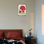 CIFbuy 1pc Classic Geranium Bouquet Vintage Tin Sign 8x12 Inch Retro Iron Floral Wall Art, Inch Retro Iron Floral Wall Art, Horizontal Oblong Unframed Metal Plaque, Horizontal Oblong Unframed Metal Plaque, Spr ikTok, ikTok, Horizontal Oblong Unframed Metal Plaque Self- Ickup LogiopSpr - Image 3