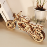 3D Wooden Puzzle Motorcycle Model Kits To Build Wooden Construction Handmade Craft Unique Gift Christmas - Image 5