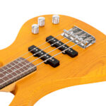 Do Not Sell on Amazon GW101 36in Small Scale Electric Bass Guitar Suit With Mahogany Body SS Pickups, Guitar Bag, Strap, Cable Transparent Yellow - Image 12