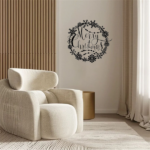 CIFbuy Elegant Christmas Metal Wall Art Holiday Welcome Sign Indoor Outdoor Decor Gift (TikTok, temu pick-up service) - Image 3