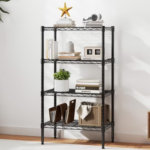 3-Tier Shelving Storage Shelves,Steel Organizer Wire Rack with Wheels,Adjustable Storage Units,23" W x 13" D x 30" H,Black (Shipment from Walmart) - Image 21