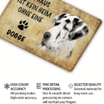 CIFbuy Treasure Mix Great Dane Dog Metal Tin Sign A House Is Not A Home Without A Great Dane Quote 8x12In 20x30Cm 2D Flat Unframed Vint TikTok, TikTok, Vint Self-pickup Logiopics - Image 6