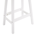 Same Code 38873429 2pcs Pine Wood Saddle Seat Bar Stool White - Image 10