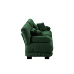 Cloud Couch 2 Seater Sofa for Living Room, Chenille 2 - Seat sofa with 2 Lumbar pillows and 2 throw pillows,Chenille Green - Image 4
