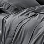 Luxury Sheet Sets Super Soft Easy Care Microfiber 3/4-Pieces Bed Sheet Set With 16-Inch Deep Pockets, Dark Grey - Image 5