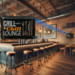 CIFbuy 1pc Art Deco Iron Sign Grill & Chill Lounge" Lounge Vintage Metal Plaque 7.87x, Weatherproof Rustproof UV Resistant 2D Flat Wal & Chill Lounge VikTok, & Chill Lounge VikTok, t Self-pickup Logiopics - Image 2