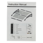 Same Code 29975683 HT-100 x 96cm Household Application Door & Window Rain Cover Eaves Black Holder - Image 13