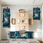 Three-piece kitchen rug set, non-slip and washable, abstract pattern kitchen hallway rug, soft and comfortable, suitable for sinks, floors, entrances, hallways and bathrooms. - Image 11