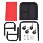 U-Shaped Rolling Creeper Seat Red & Black