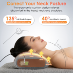 3 in 1 Neck Massager Pillow with Vibration, Air Compression & Heat Therapy, Ergonomic Memory Foam Neck Pillow for Neck & Shoulder Pain Relief - Image 7